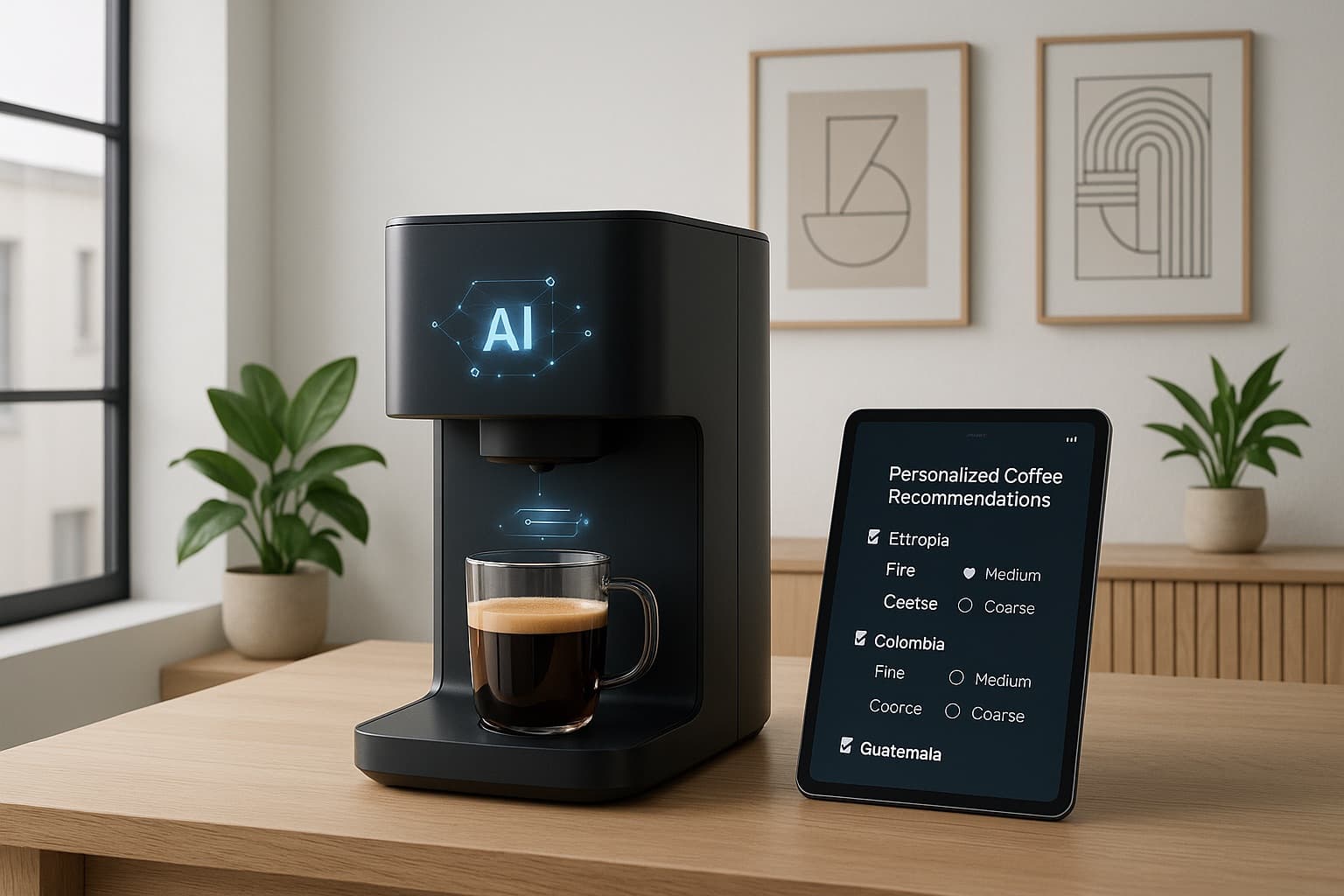 AI-powered coffee machines and smart brewing technology